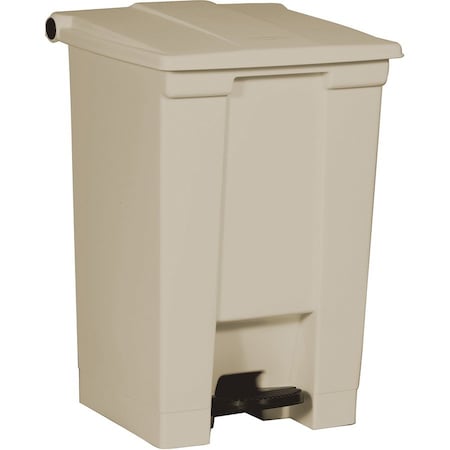 Rubbermaid Commercial Step On Container, 12 Gallon, 16-1/4"x15-3/4"x21-1/8", Beige RCP614400BG